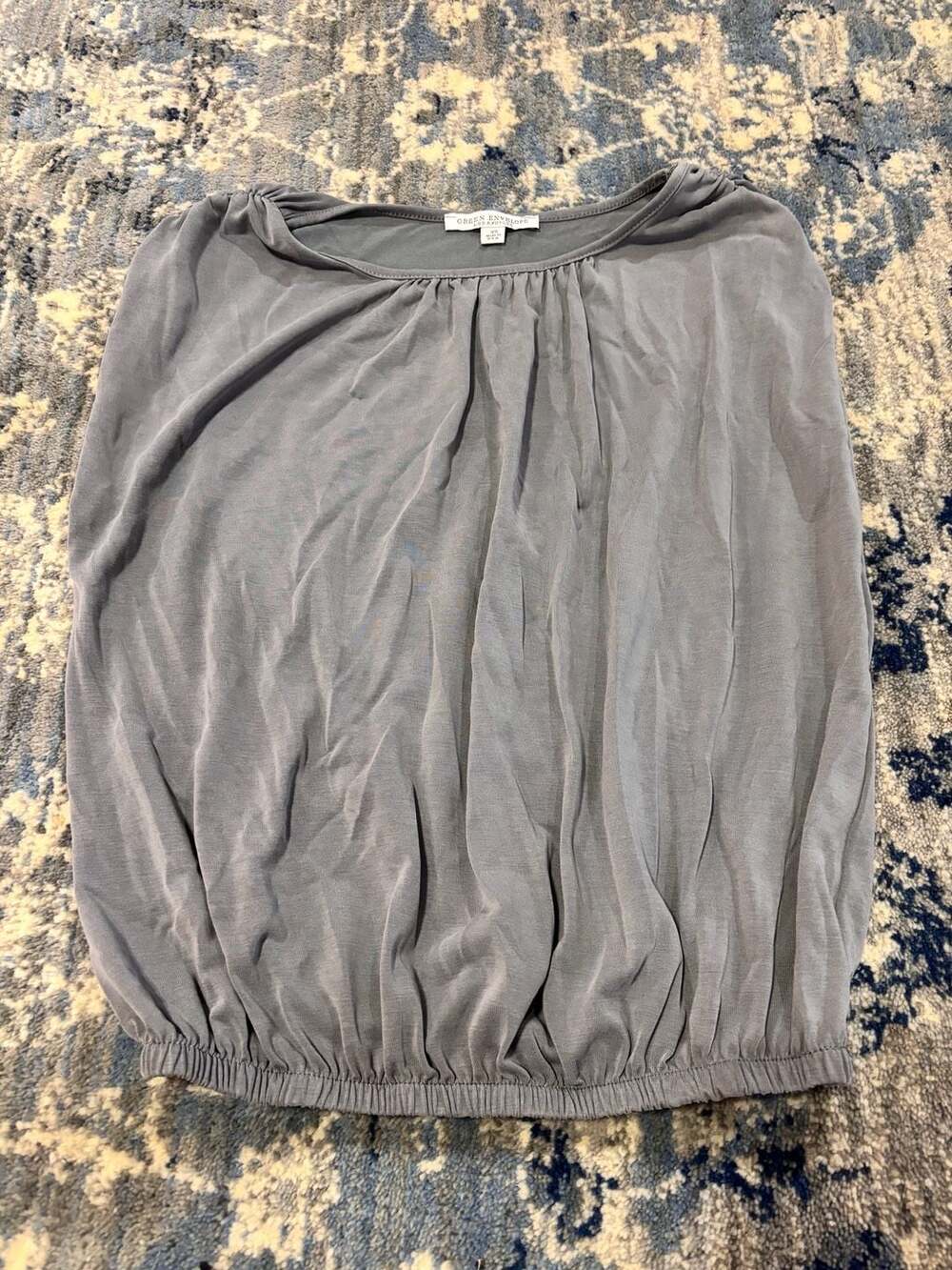 Green Envelope Bubble Top Size XS Gray
